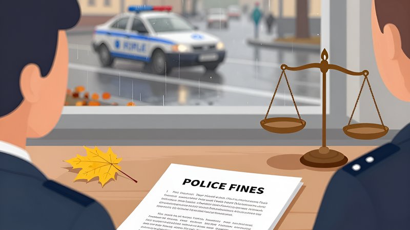 Юрист изучает документы, учитывая особенности оспаривания штрафов ГИБДД в начале осени